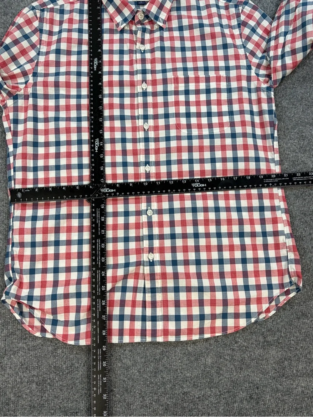 J.Crew Factory Slim Fit Plaid Button Down Shirt Men’s L 100% Cotton Americana